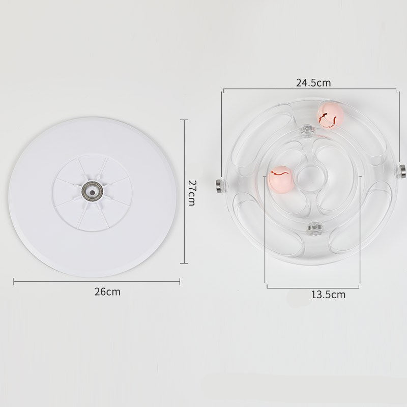 Rotating Interactive Pet Educational Turntable Toy: The Ultimate Playtime Experience for Your Feline Friend